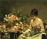 The Flower Seller by Victor Gabriel Gilbert